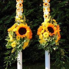 Lumanari nunta floarea-soarelui Z&F0254